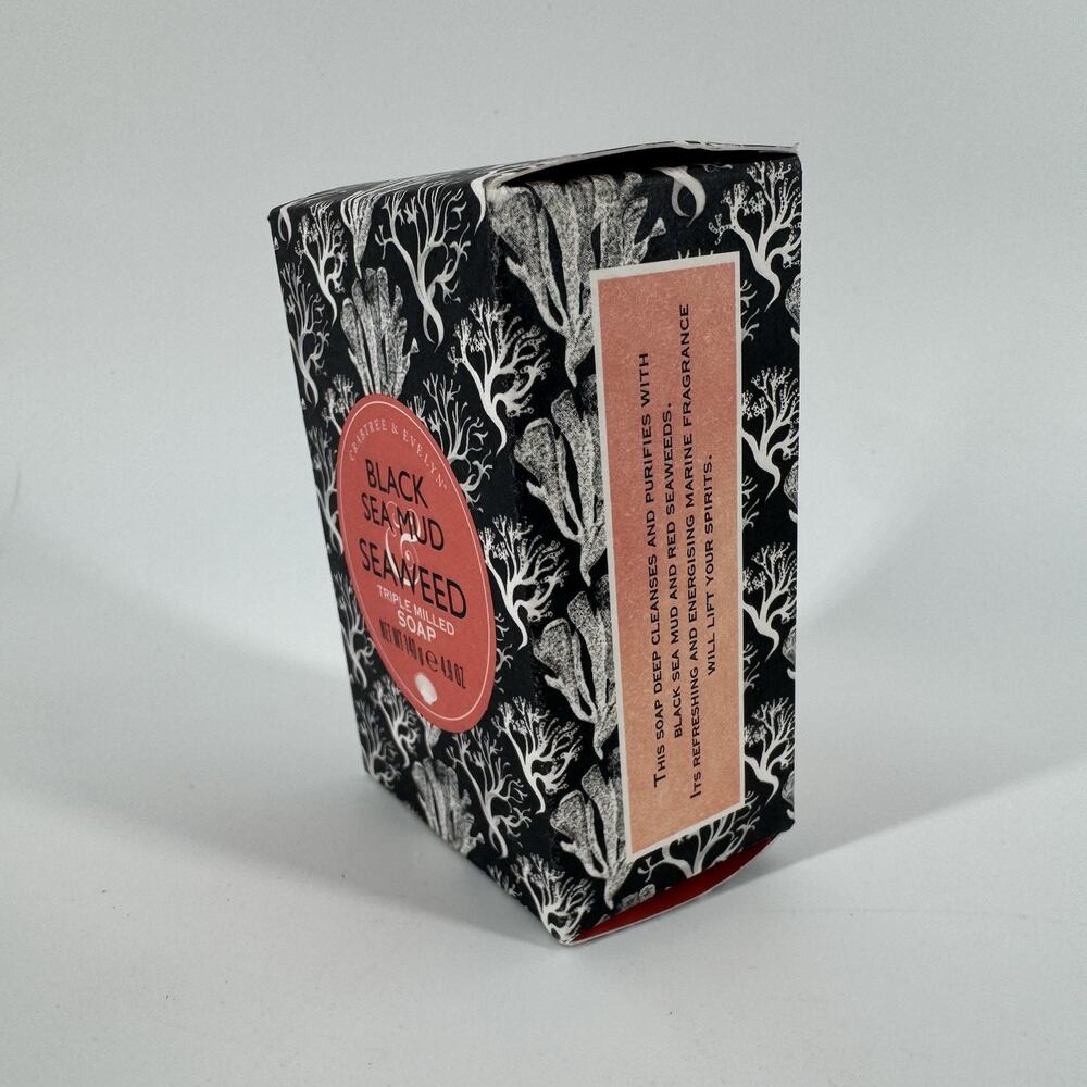 Crabtree & Evelyn - BLACK SEA MUD SEAWEED - New - Triple Milled 5.6 oz. Bar Soap - Picture 3 of 5